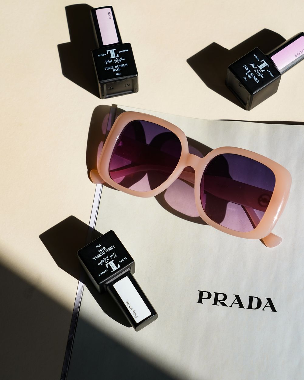 Gucci Square Acetate Sunglasses — Havana